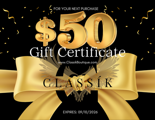 Classík Gift Certificate