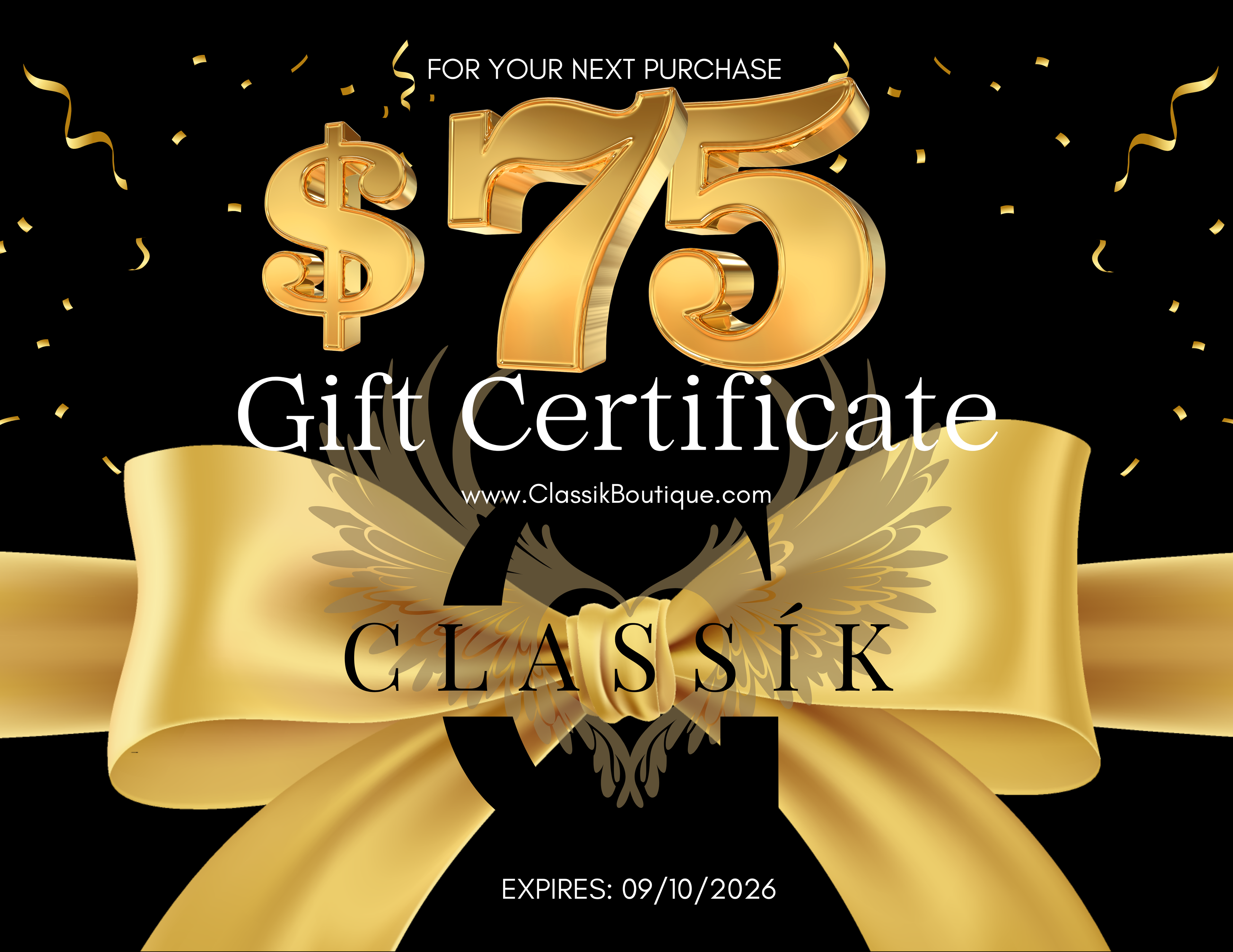 Classík Gift Certificate