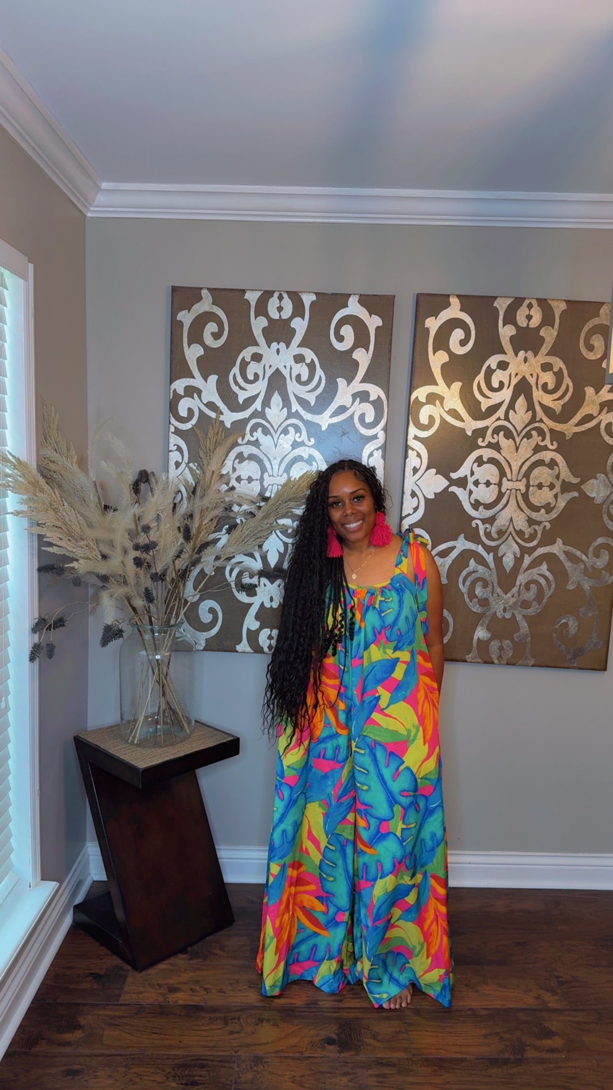 PETITE SIZE- Leaf Jumpsuit