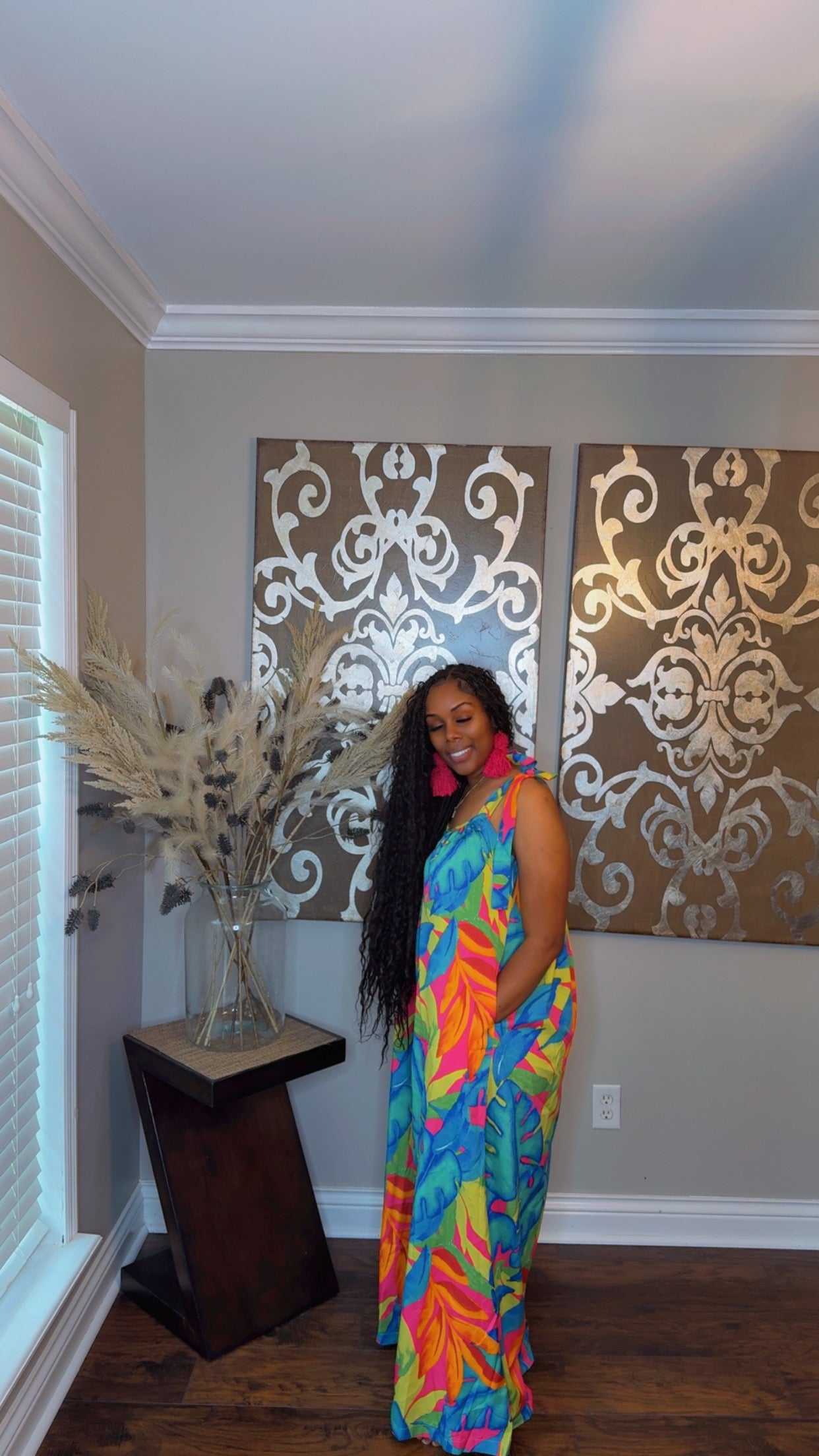 PETITE SIZE- Leaf Jumpsuit