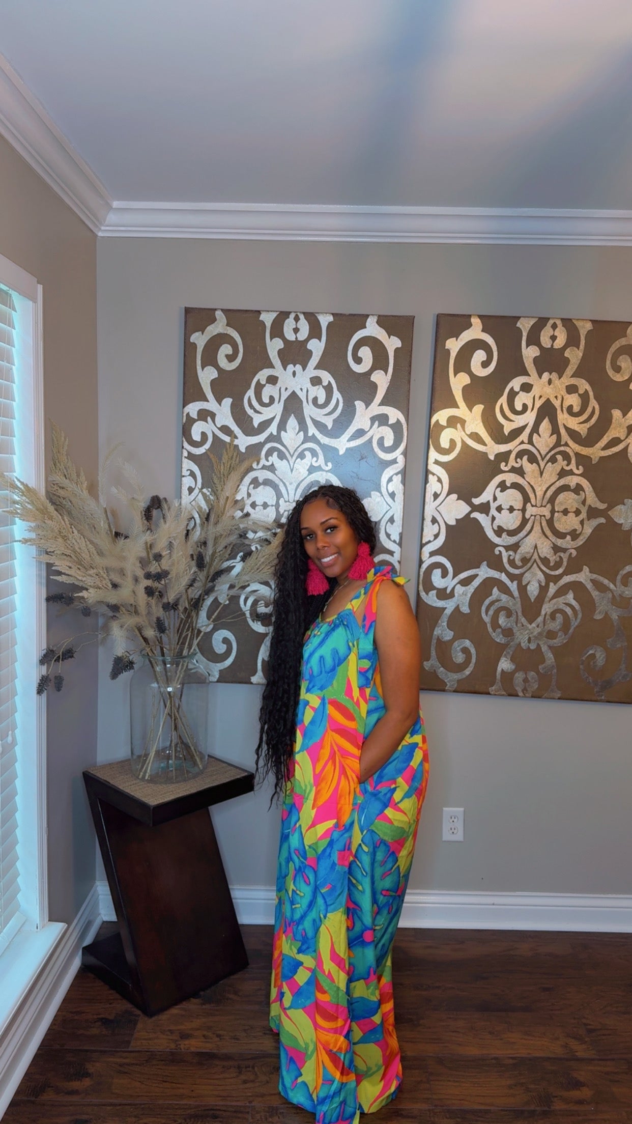 PLUS SIZE - Leaf Jumpsuit