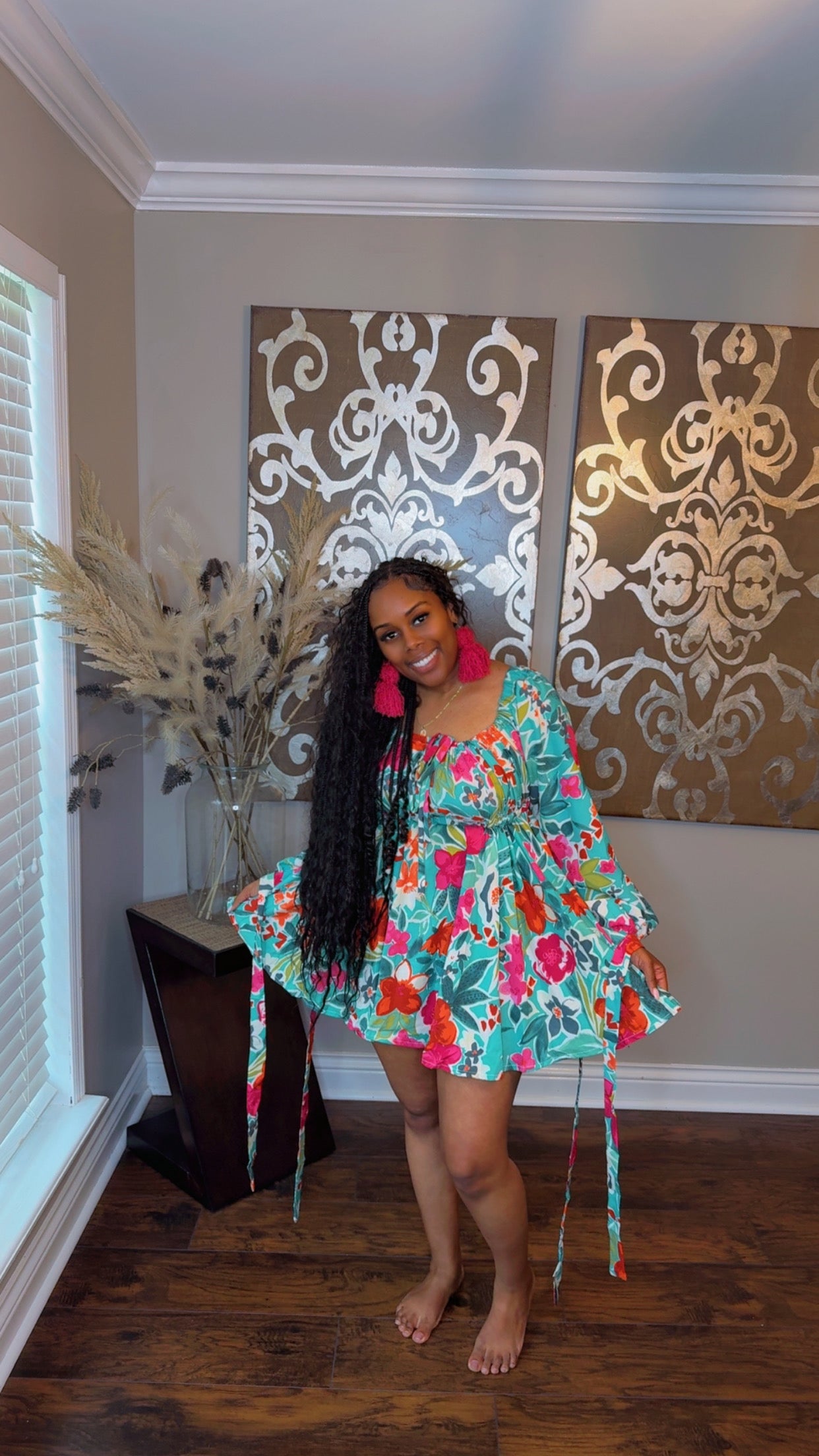 Tropical Flare Dress