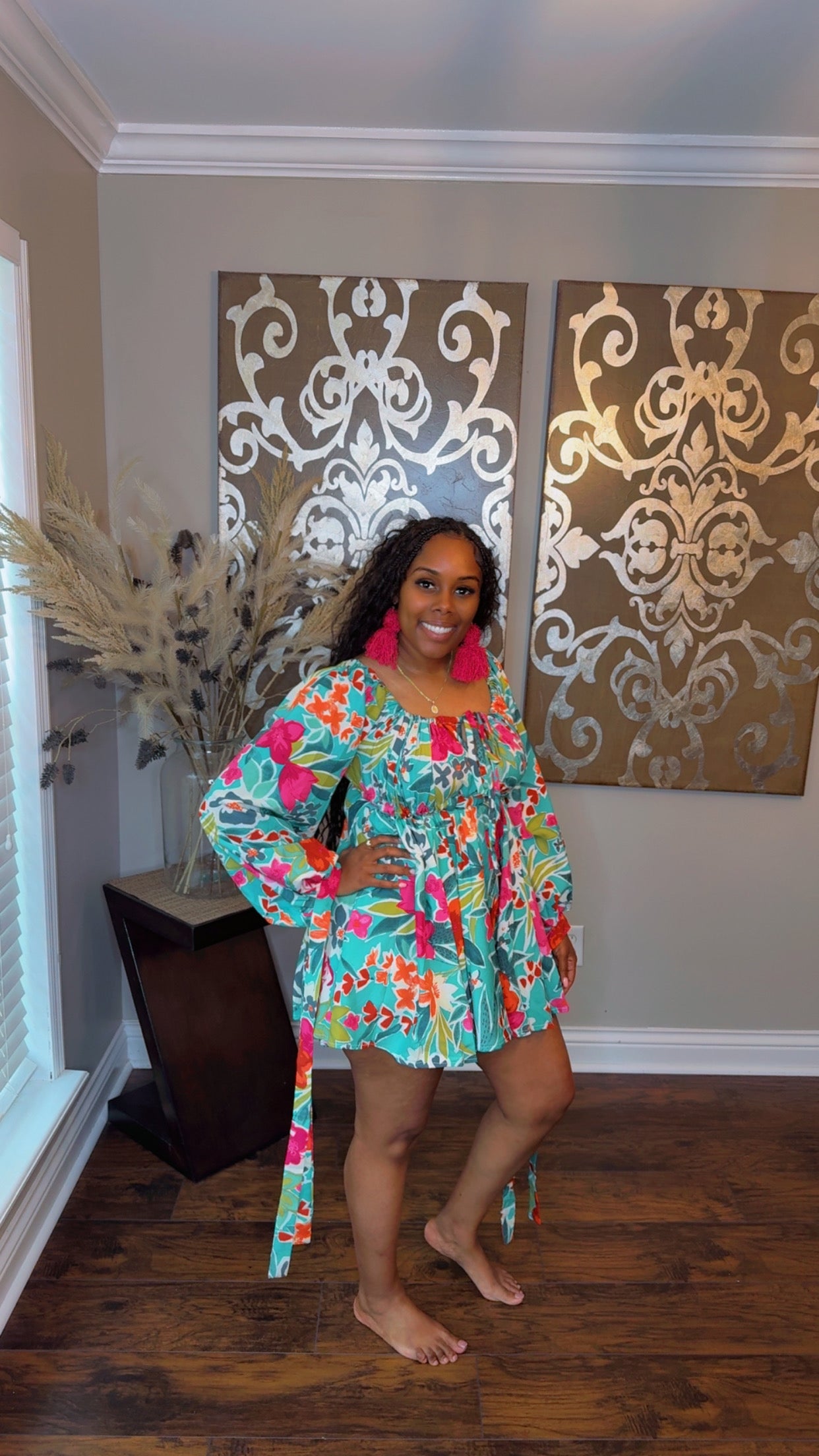 Tropical Flare Dress