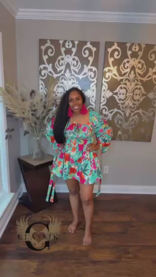 Tropical Flare Dress