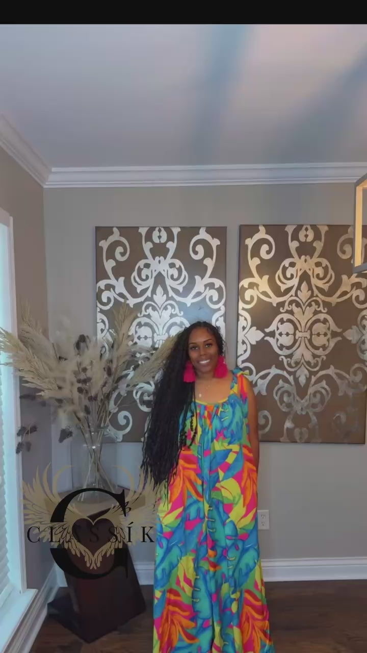 PLUS SIZE - Leaf Jumpsuit